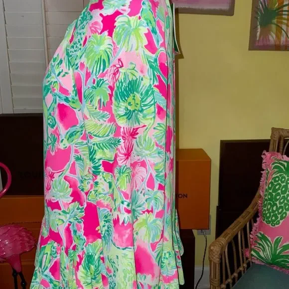 Lilly Pulitzer NWT Tensley Silk Top Raz Berry Catty Shack $128 Size XXS - Picture 13 of 14